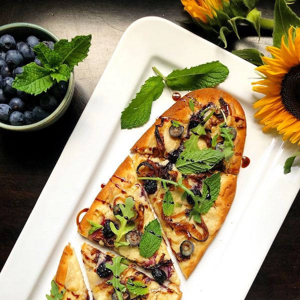 Quick & Easy Balsamic Blueberry Flatbread