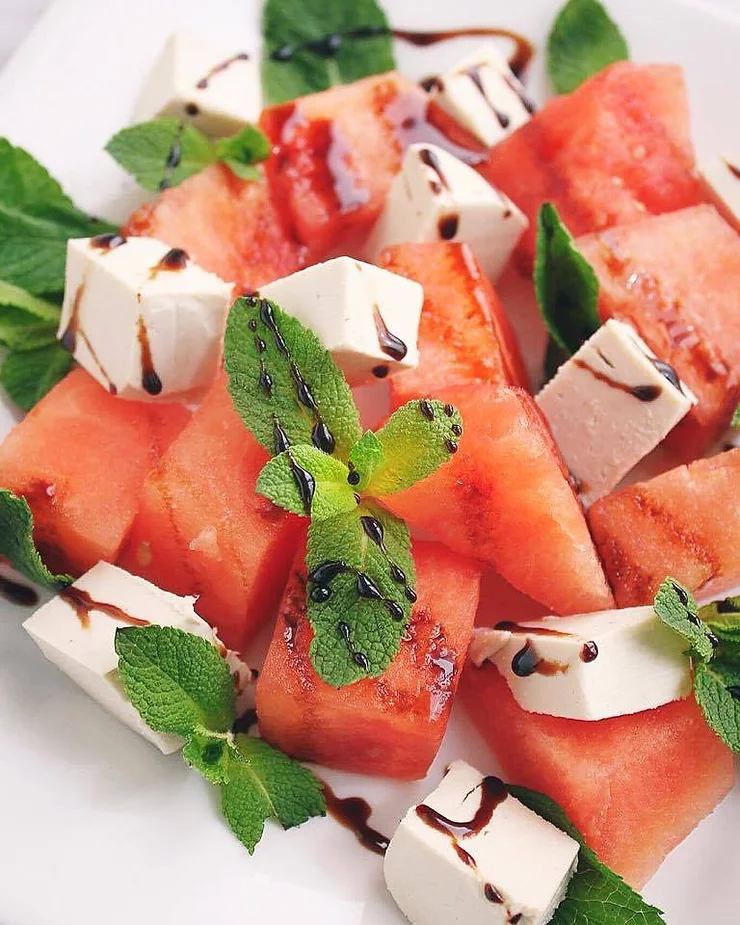 Watermelon and Brie Salad