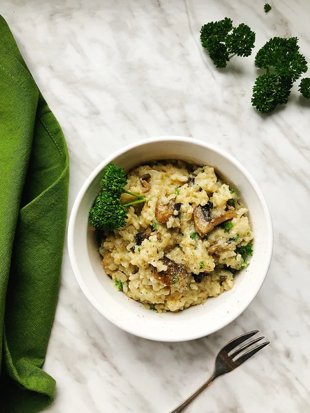 Risotto instantané aux champignons