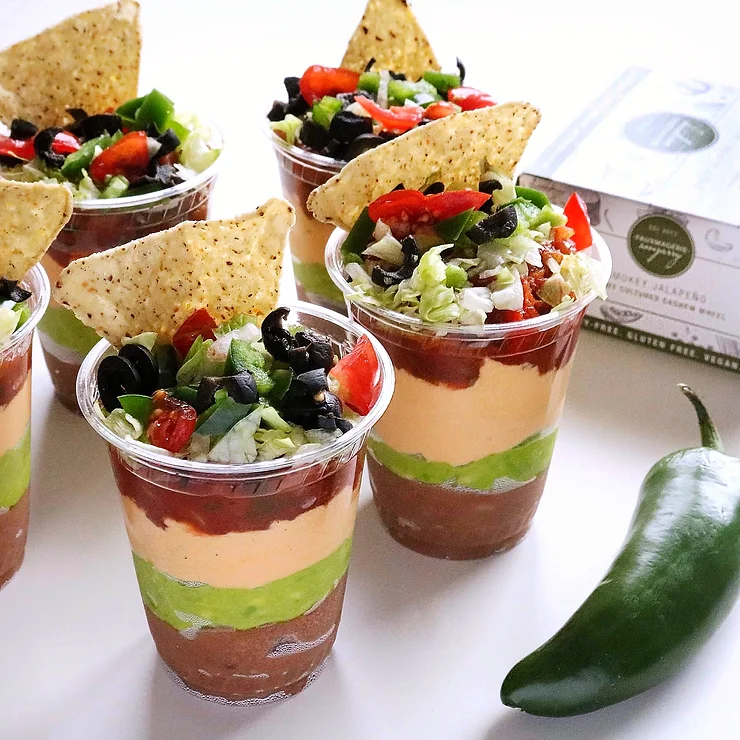 Cheesy Layered Bean Dip