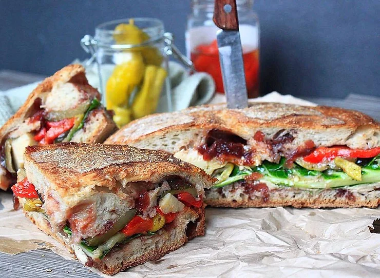 Roasted Veggies Sandwich