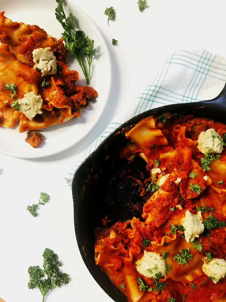 Vegan Deconstructed Skillet Lasagna