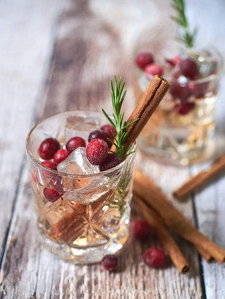 Mocktail de Kombucha Cran-Gingembre