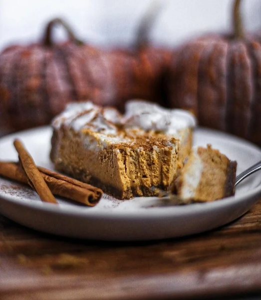 No Bake, Vegan Pumpkin Cheesecake