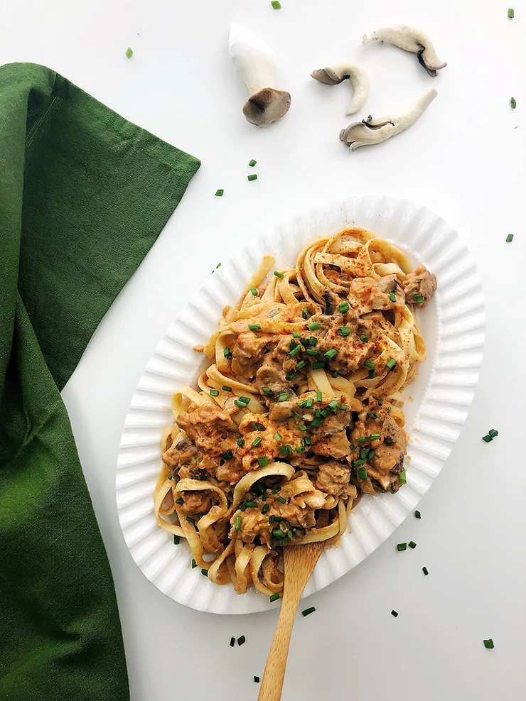 Tempeh Mushroom Stroganoff