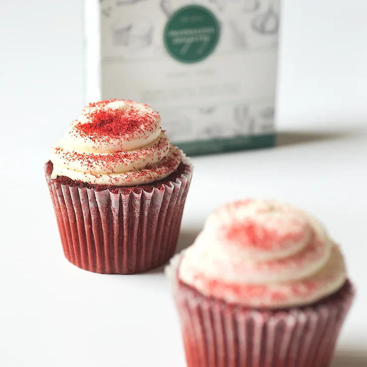 Vegan Red Velvet Cupcakes with Zengarry Cream Cheese Frosting