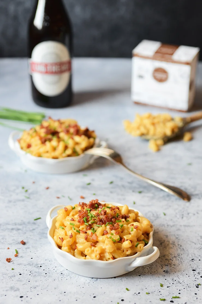 Macaroni au fromage vieilli à la bière