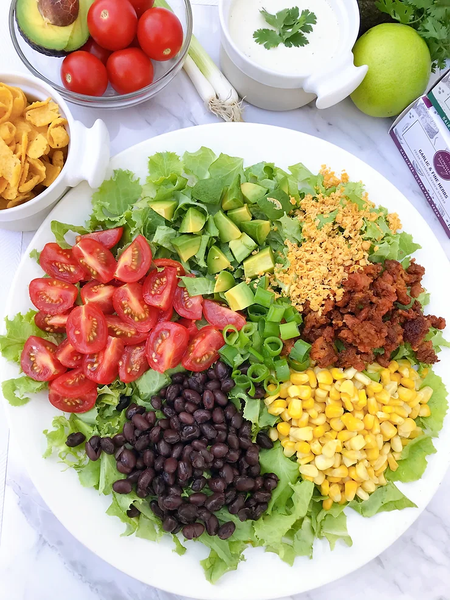 Zengarry Taco Salad with Herbed Cilantro Lime Dressing