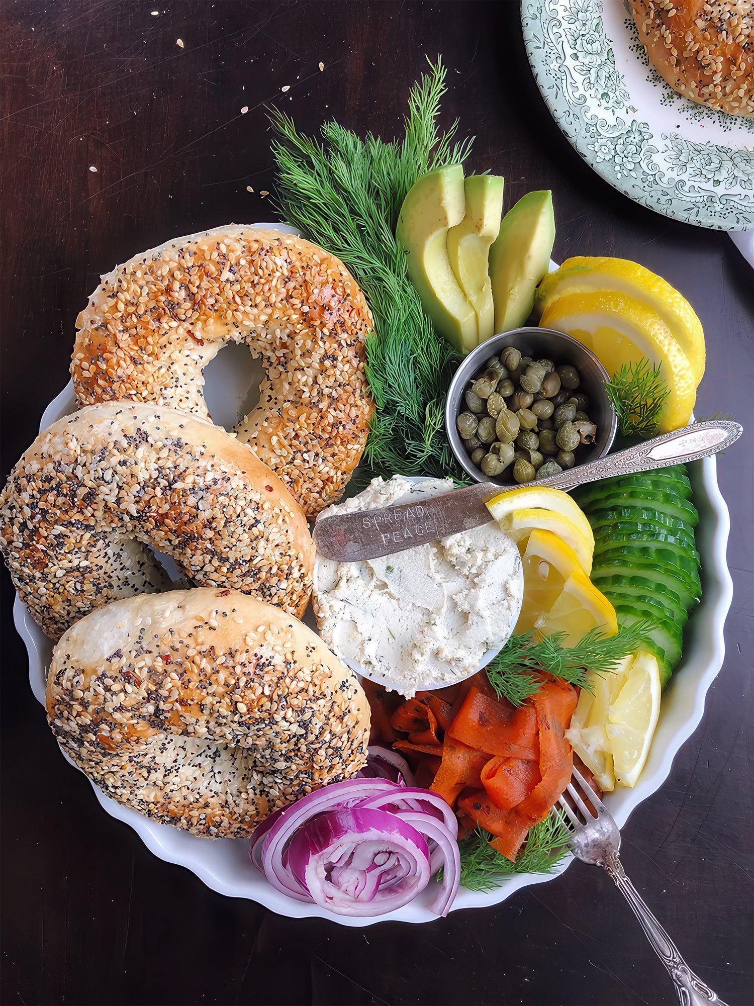 Vegan lox & cream "cheese"